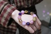 【 Yajinpei Jewelry 】15mm purple lithium crystal + Uruguayan amethyst, full of multi-treasure elements Specification image